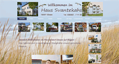 Desktop Screenshot of haus-svantekahs.de